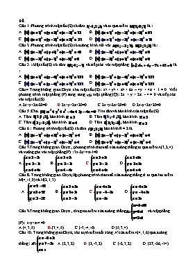 Ôn tập kiểm tra môn Hình 12